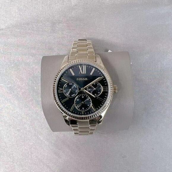 Fossil BQ3757 Rye Multifunction Gold-Tone Stainless Steel Watch - Picture 2 of 4